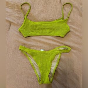 Lime Green Gnash Swim for Free People Bikini